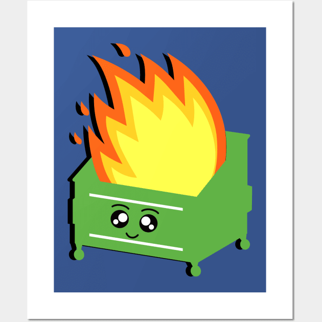 Dumpster Fire Wall Art by KramerArt